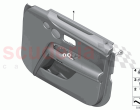 Door trim panel front