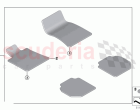 Floor mat velours