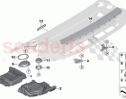 Parcel shelf installed parts