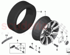 Light alloy wheel styling 821