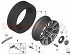 Light alloy wheel styling 849