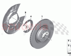 Rear wheel brake brake disc