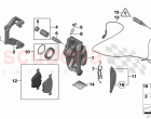 Rear wheel brake brake pad sensor
