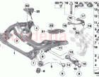 Frnt axle support wishbone tension strut