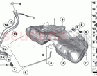Fuel tank mounting parts
