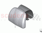 Headrest cushion rear