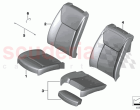 Seat front cushion cover basic seat