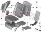 Seat rear cushion cover comfort seat