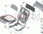 Seat rear seat frame comfort seat