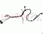 Rear seat wiring set
