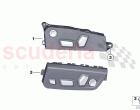 Seat adjustment switch front