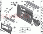 Door trim panel front