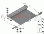 Roller cover for luggage compartment