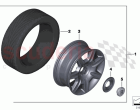 Light alloy wheel style 274 gloss black