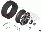 Light alloy wheel styling 710