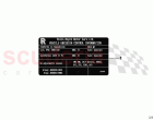 Label Exhaust emission