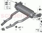 Exhaust system rear