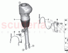Air spring strut front