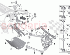 Rear axle support wheel suspension