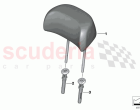 Rear seat head restraint