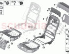 Seat rear seat frame comfort seat