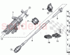 Add on parts electr steering column adj