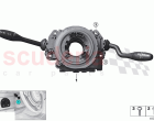 Switch cluster steering column