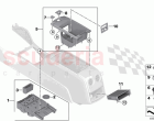 Storage compartment centre console