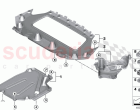 Underbody panelling rear