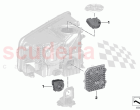 Electronic components headlight