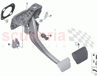 Pedal assembly automatic transmission