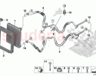 Engine oil cooler oil cooler line