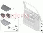 Rear door ashtray