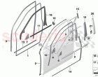 Trims and seals door front