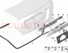 Rear lid mounting parts