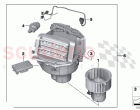 Blower unit mounting parts