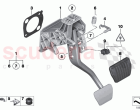 Pedals supporting bracket brake pedal