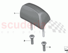 Rear seat head restraint