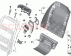 Set front backrest trims