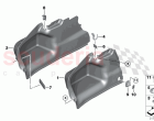Lateral trunk floor trim panel