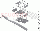 Mounted parts for centre console
