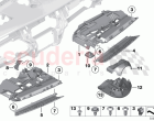 Mounting parts instrument panel bottom