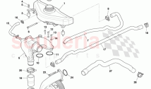 Header Tank and Water Pump Assembly