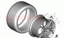 Rear Wheel and Tyre Assembly