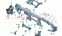 Cross member for dash panel dashboard carrier