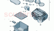 Stowage box Centre console
