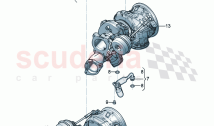 Coolant cooling system for turbocharger