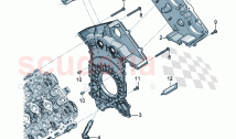 Cover for timing chain Sealing flange