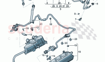 Fuel line with breather pipe Valve for active charcoal canister