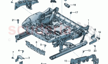 Seat frame (electrically adjustable)